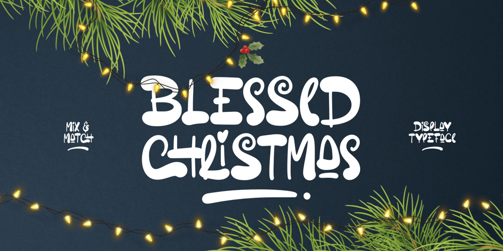 Blessed Christmas font