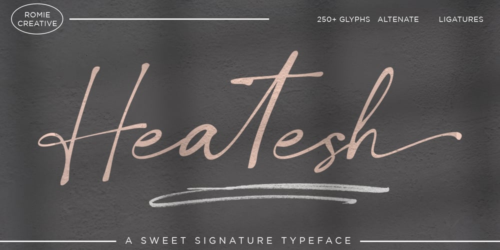 Heatesh font