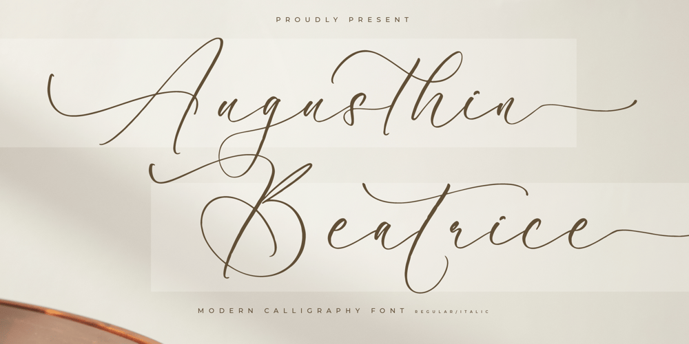 Augusthin Beatrice font