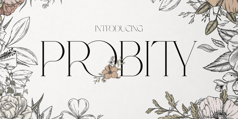 Probity font