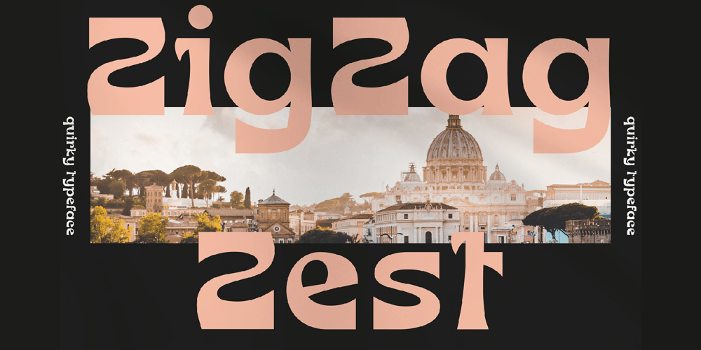Zig Zag Zest font
