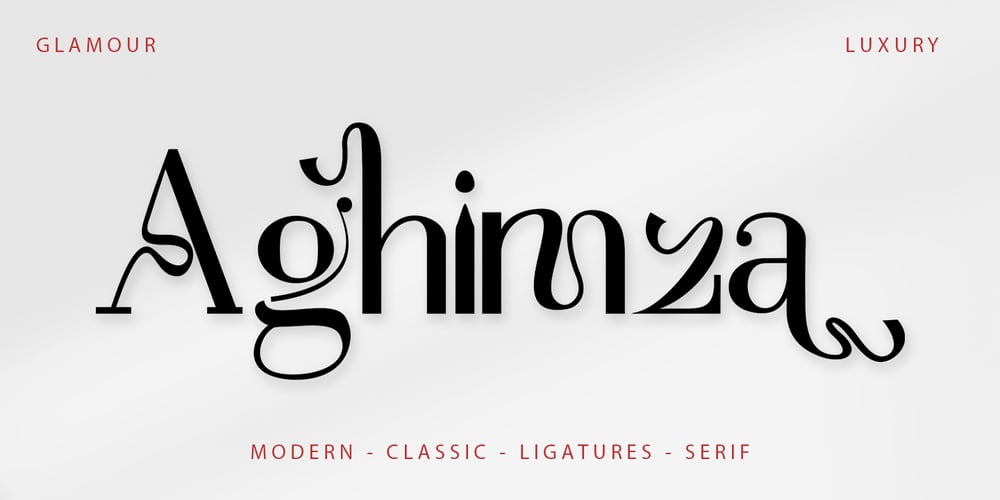 Aghimza font
