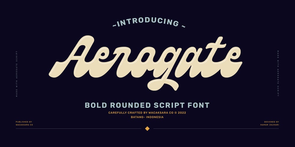 Aerogate font