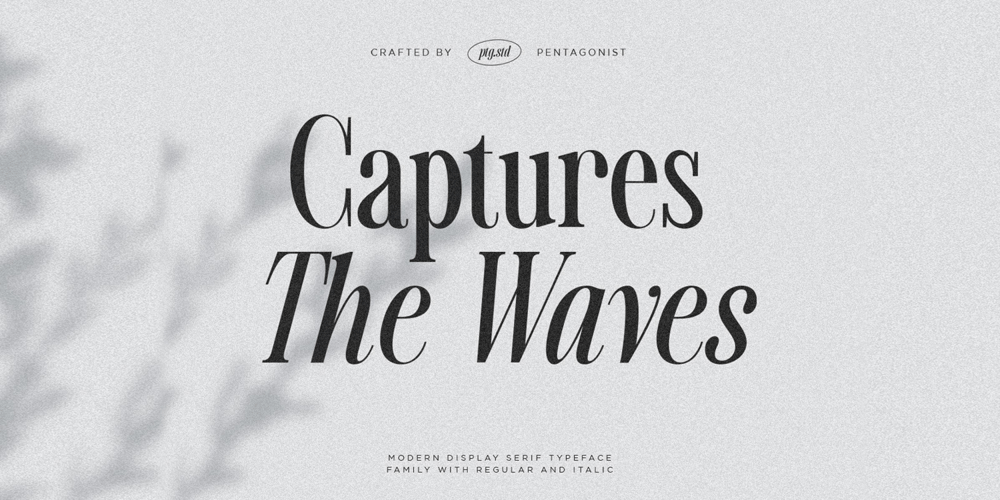 Capture The Waves font