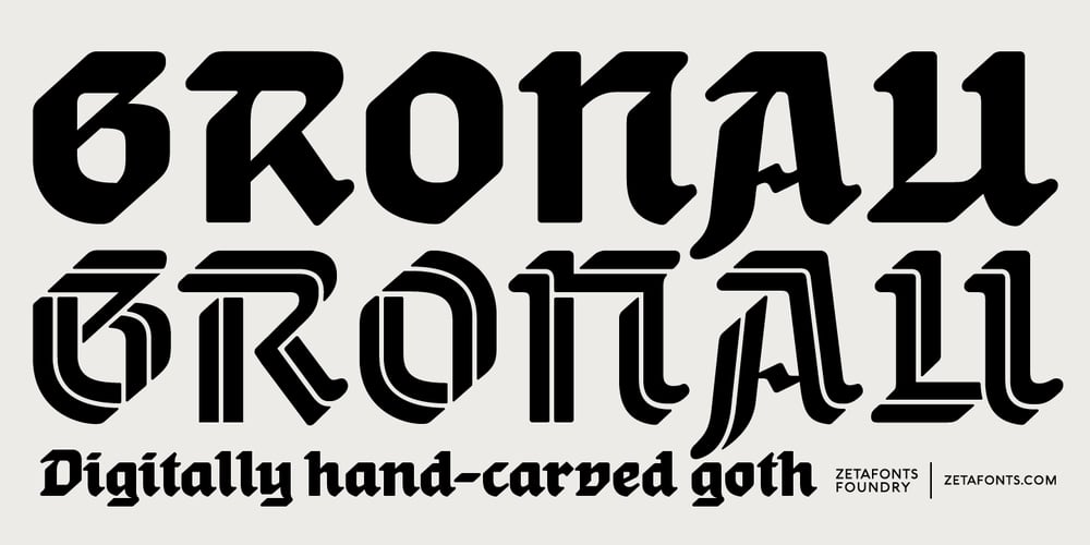 Gronau font