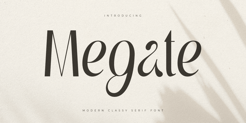 Megate font