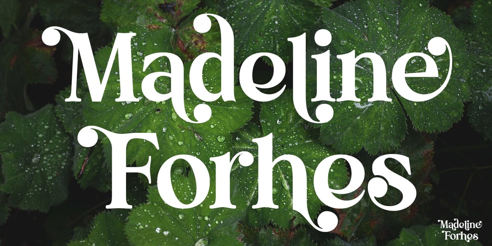 Madeline Forhes font