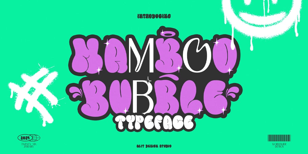 Mamboo bubble font