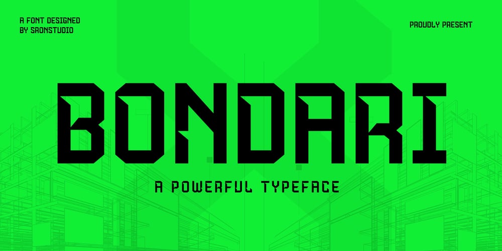 Bondari font