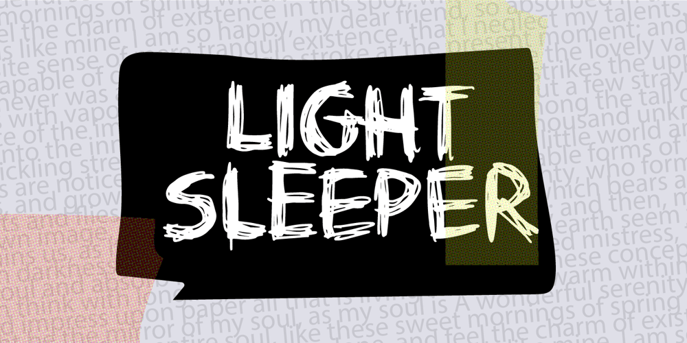 Light Sleeper font