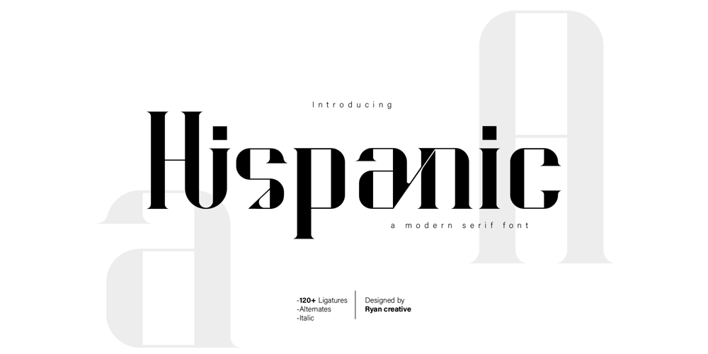 Hispanic font