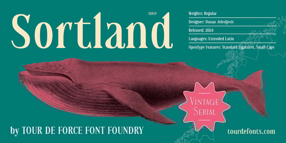 Sortland font
