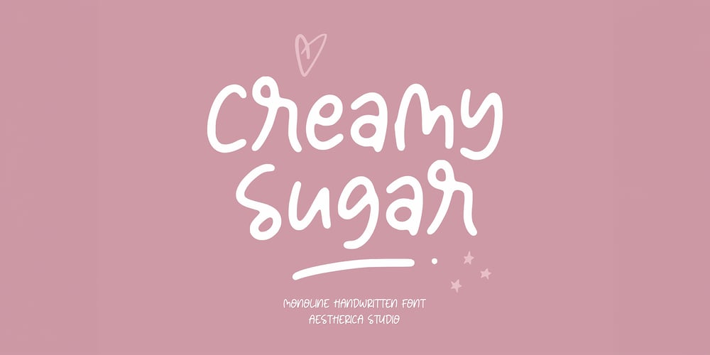 Creamy Sugar font