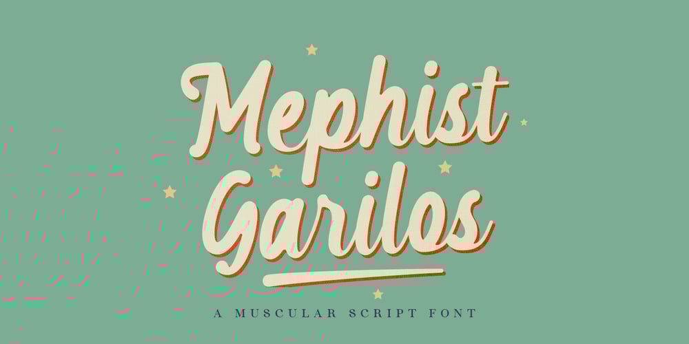 Mephist Garilos font