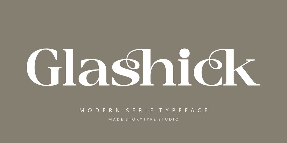 Glashick font