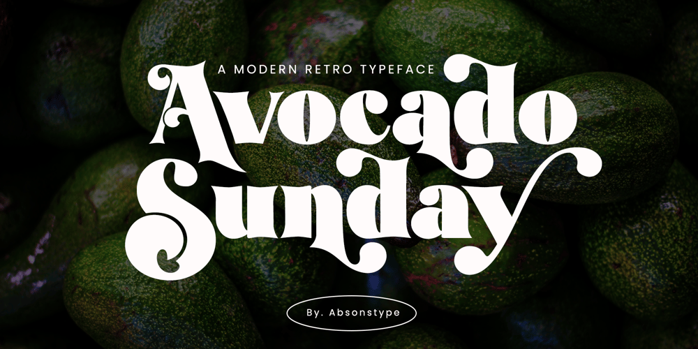 Avocado Sunday font