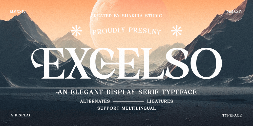 Excelso font