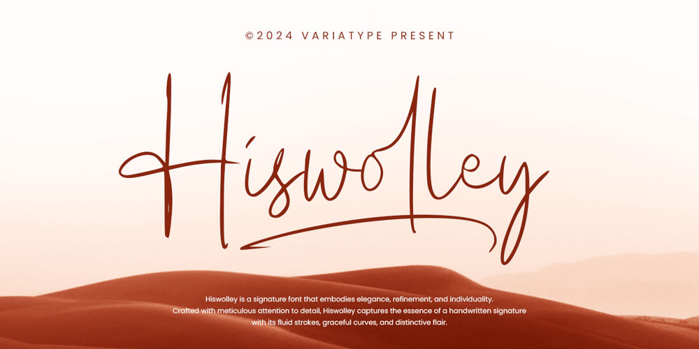 Hiswolley font