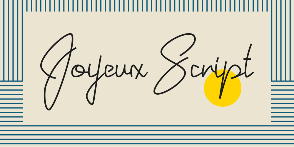 Joyeux Script font