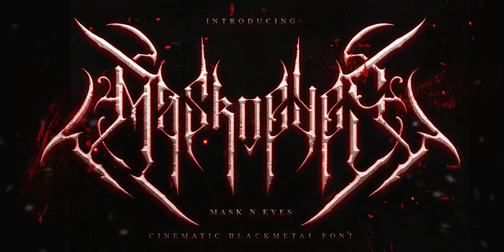 Maskneyes Blackmetal font