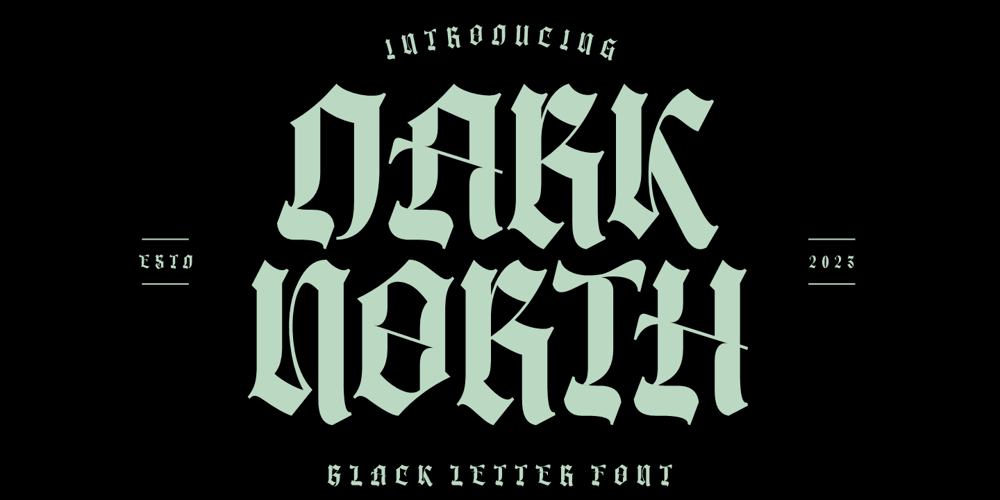 Dark North font