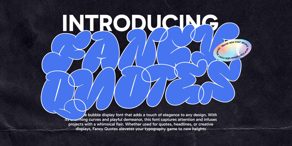 Fancy Quotes font