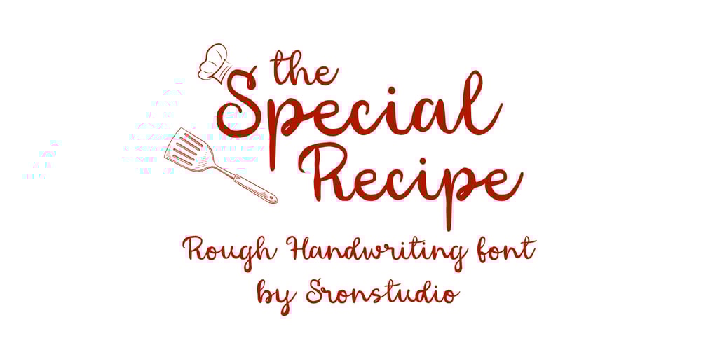 Special Recipe font