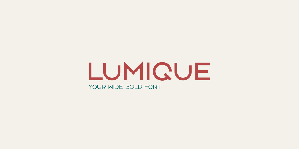 Lumique font