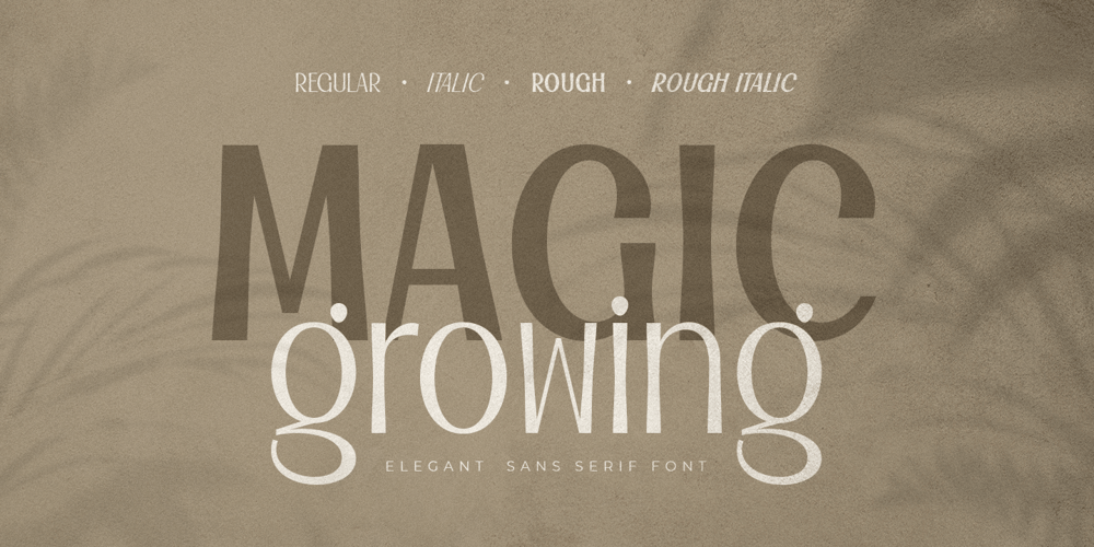 Magic Growing font