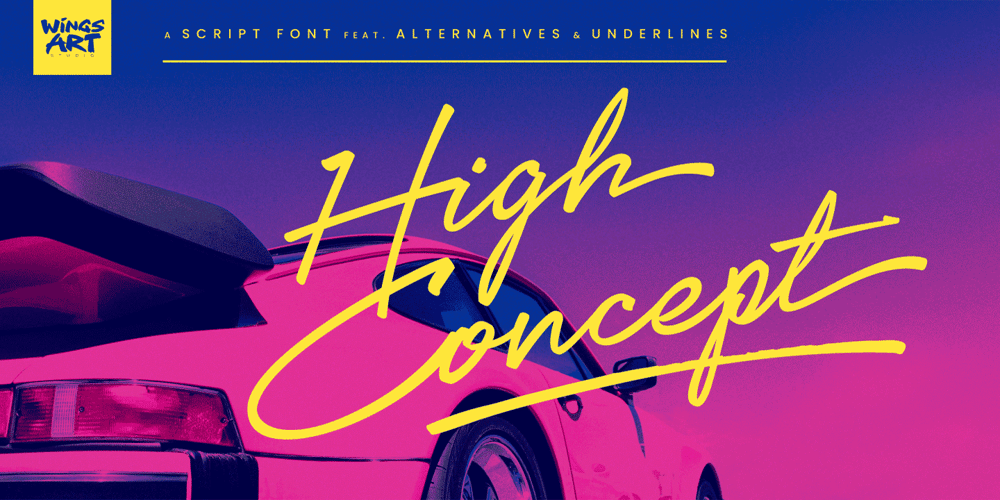High Concept font