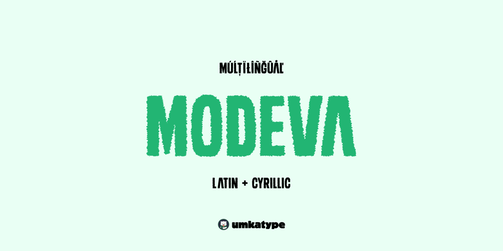 Modeva font