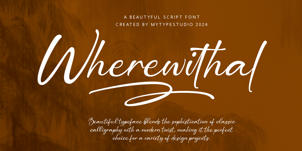Wherewithal font