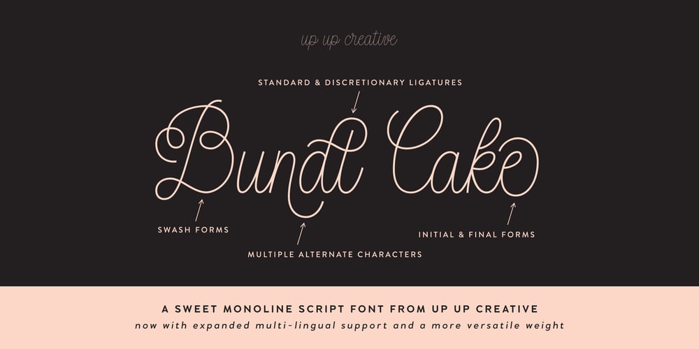 Bundt Cake font