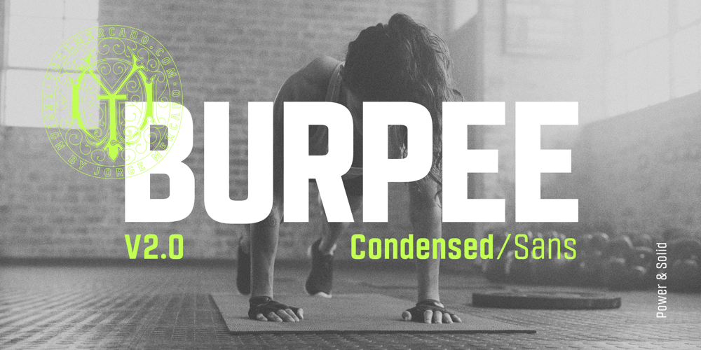 Burpee font