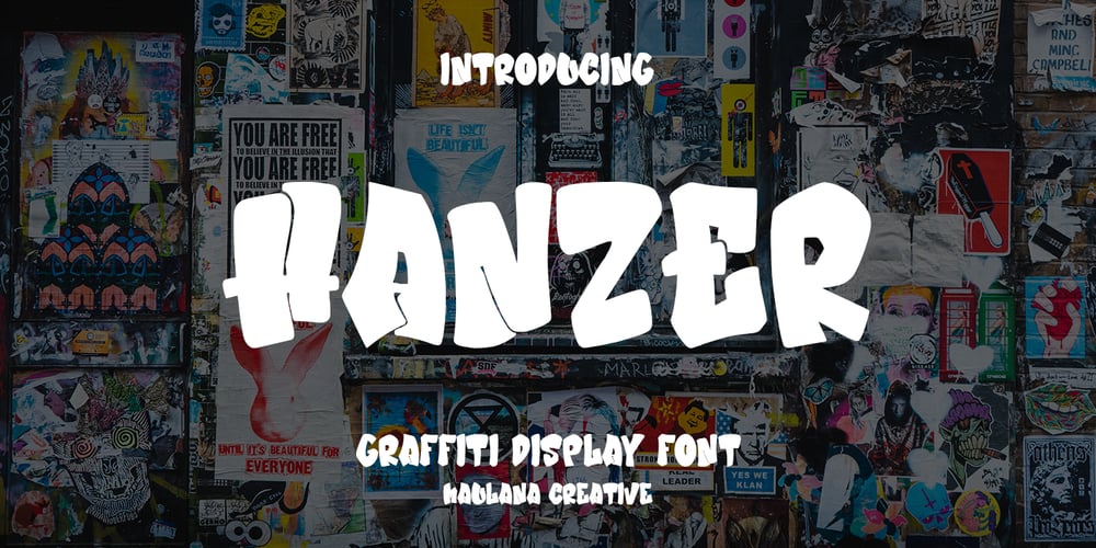 Hanzer Graffiti Display Font font