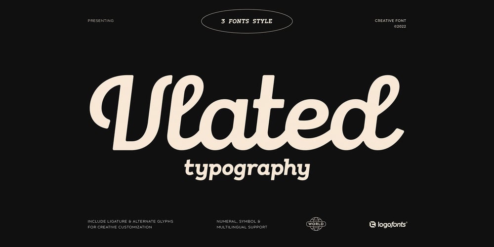 Vlated font