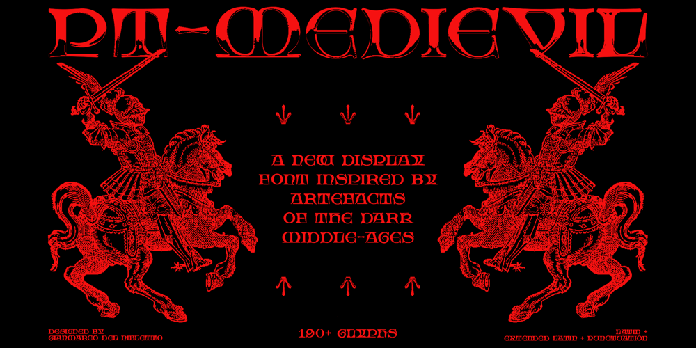 PT Medievil font