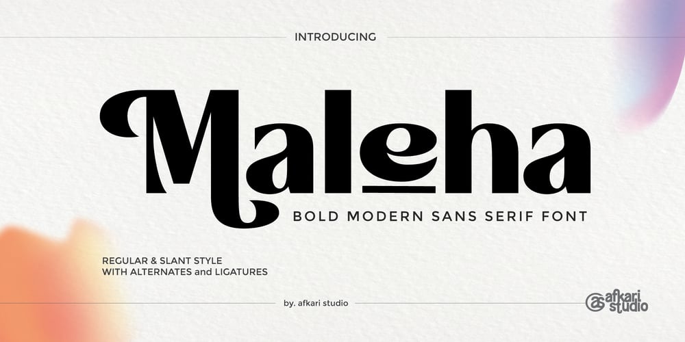 Maleha font