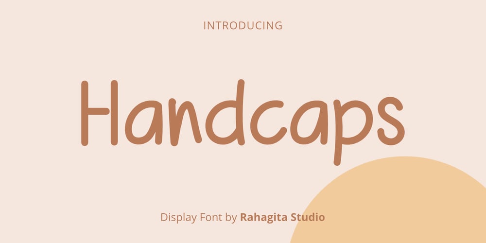 Handcaps font