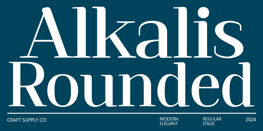 Alkalis Rounded font
