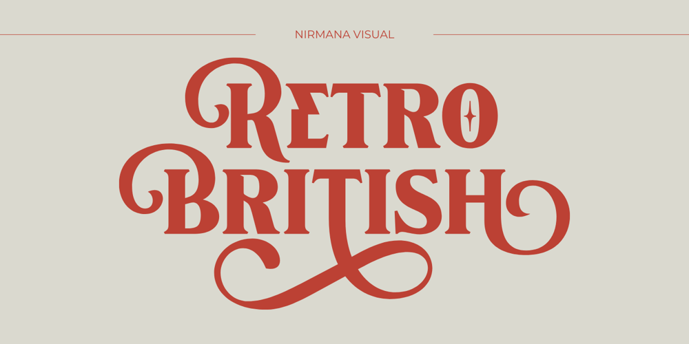 Retro British font