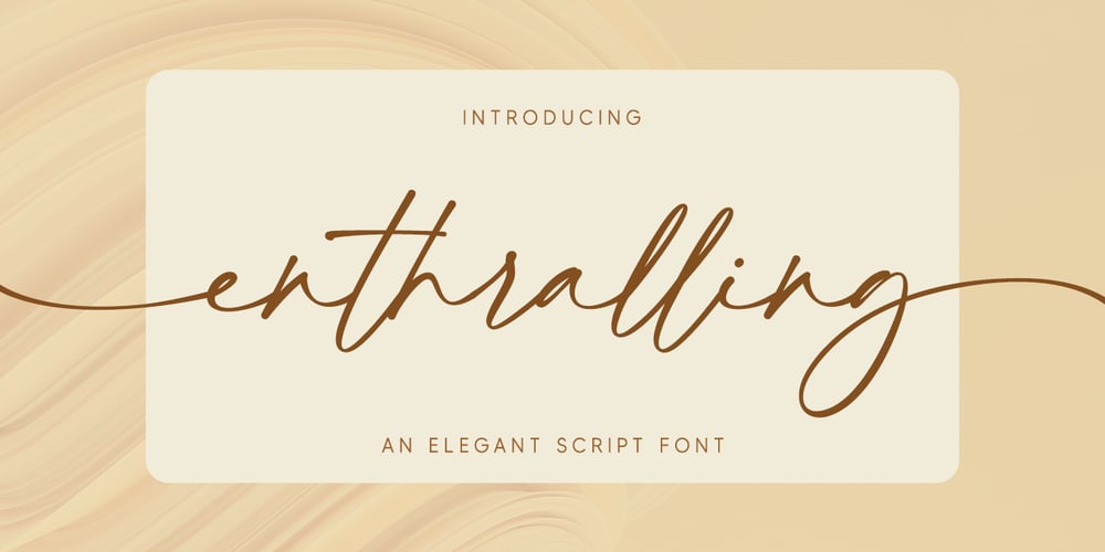 Enthralling font