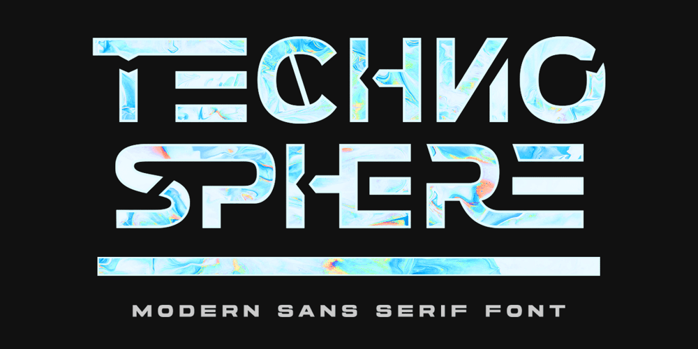 Techno Sphere font