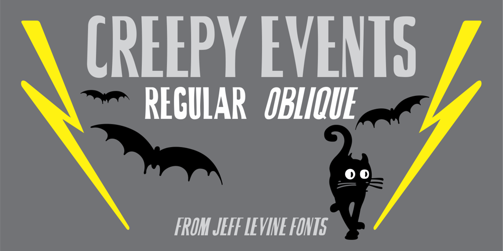 Creepy Events JNL font