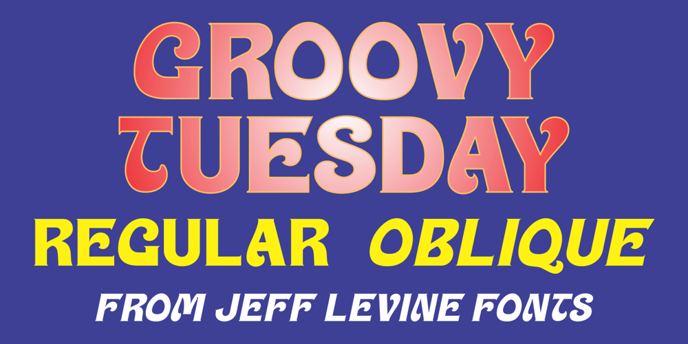 Groovy Tuesday JNL font