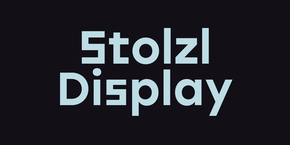 Stolzl Display font