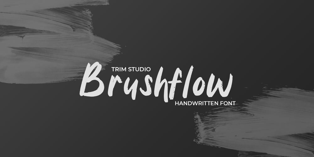 Brushflow font