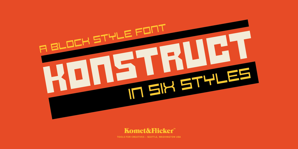 KONSTRUCT font