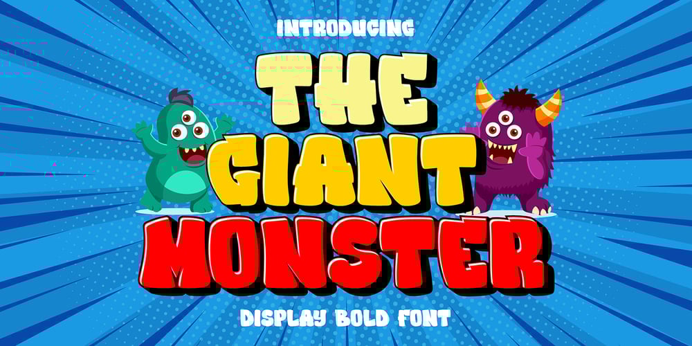 The Giant Monster font