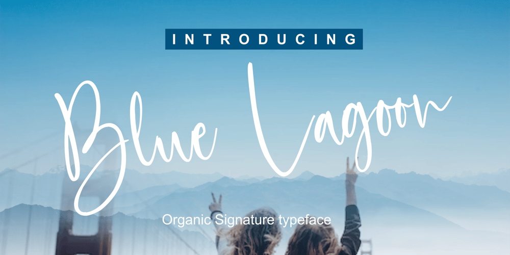 Blue Lagoon font